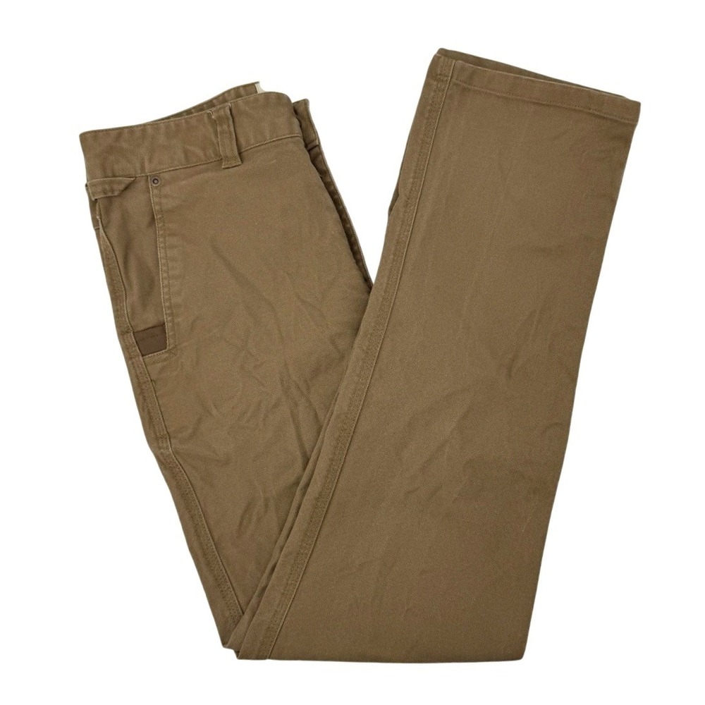 Duck Camp Mens 30R Pants Brown Cordura Canvas Field Hunting Outdoor Work Utility